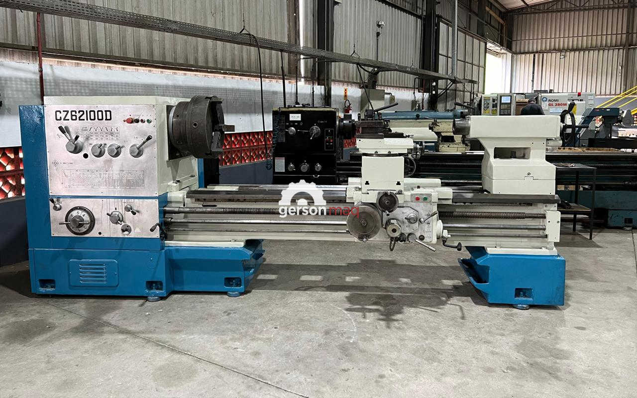 TORNO MECANICO  CALVI CZ62100D 1000 X 2000 mm - REFORMA COMPLETA